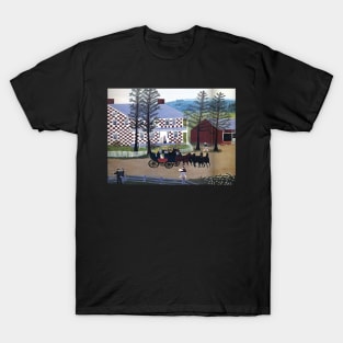 grandma moses - The Old Checkered House T-Shirt